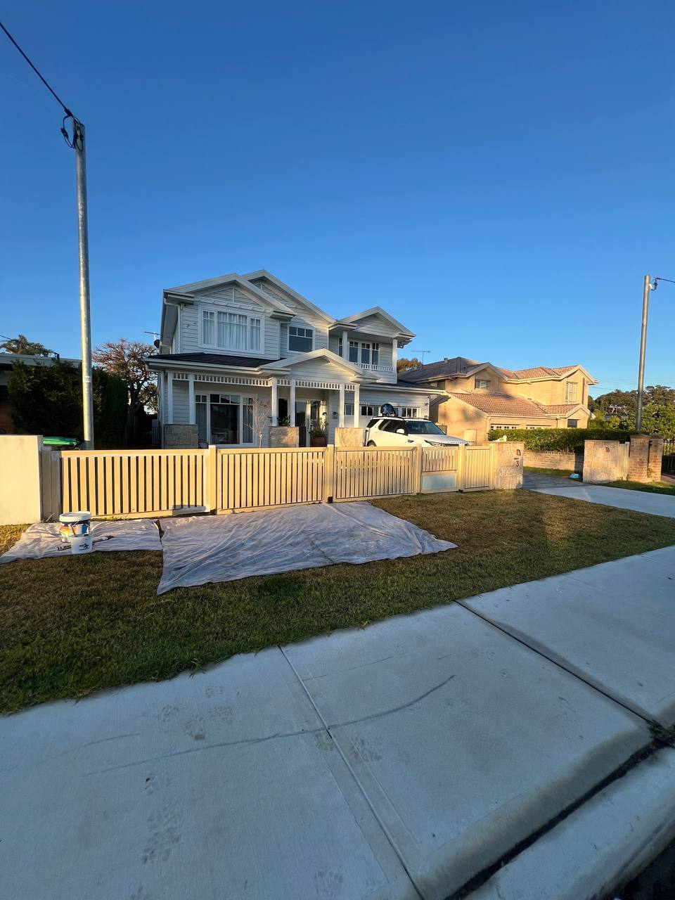BRIMO fence before painting
